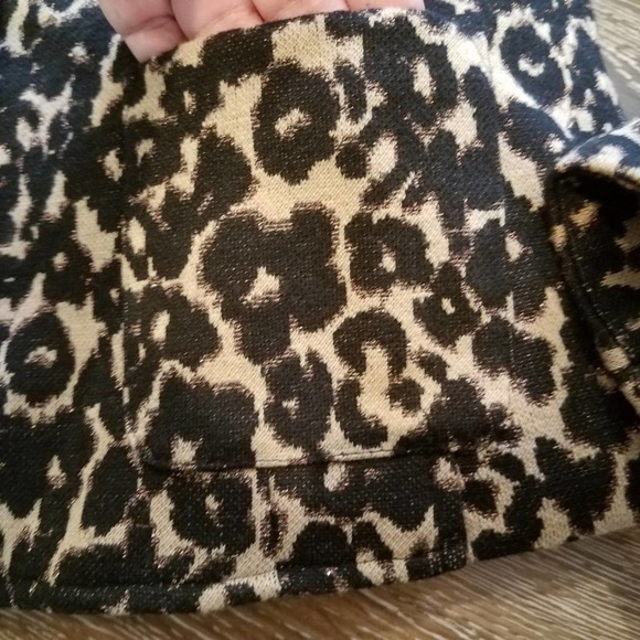 ECI Ny Leopard Animal Print Blazer Jacket Lined - Picture 4 of 8